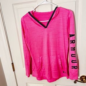 Pink Under Armour athletic "hoodie"